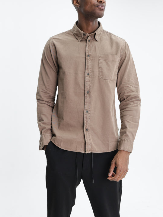 Les Deux Shirt Garment Dyed Caribou