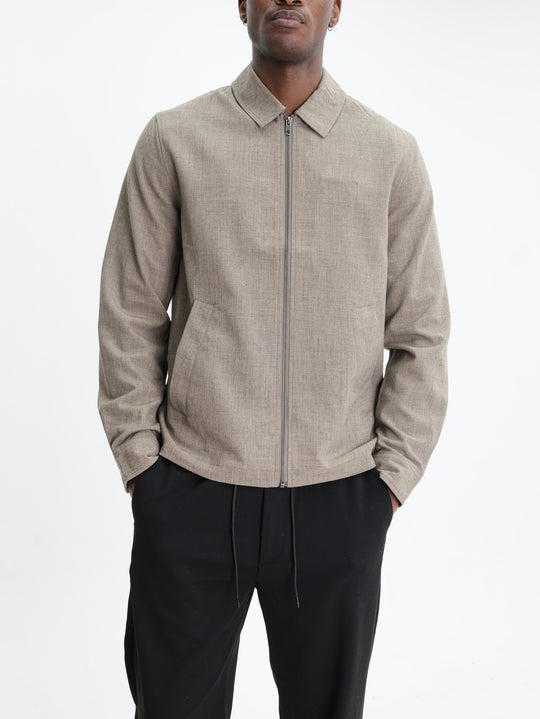 Les Deux Jacket Como Coach Dark Sand Melange