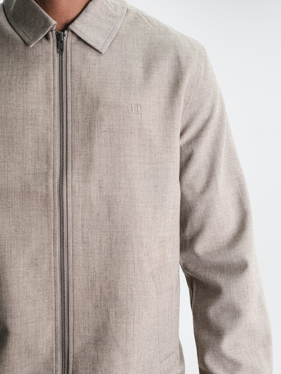 Les Deux Jacket Como Coach Dark Sand Melange