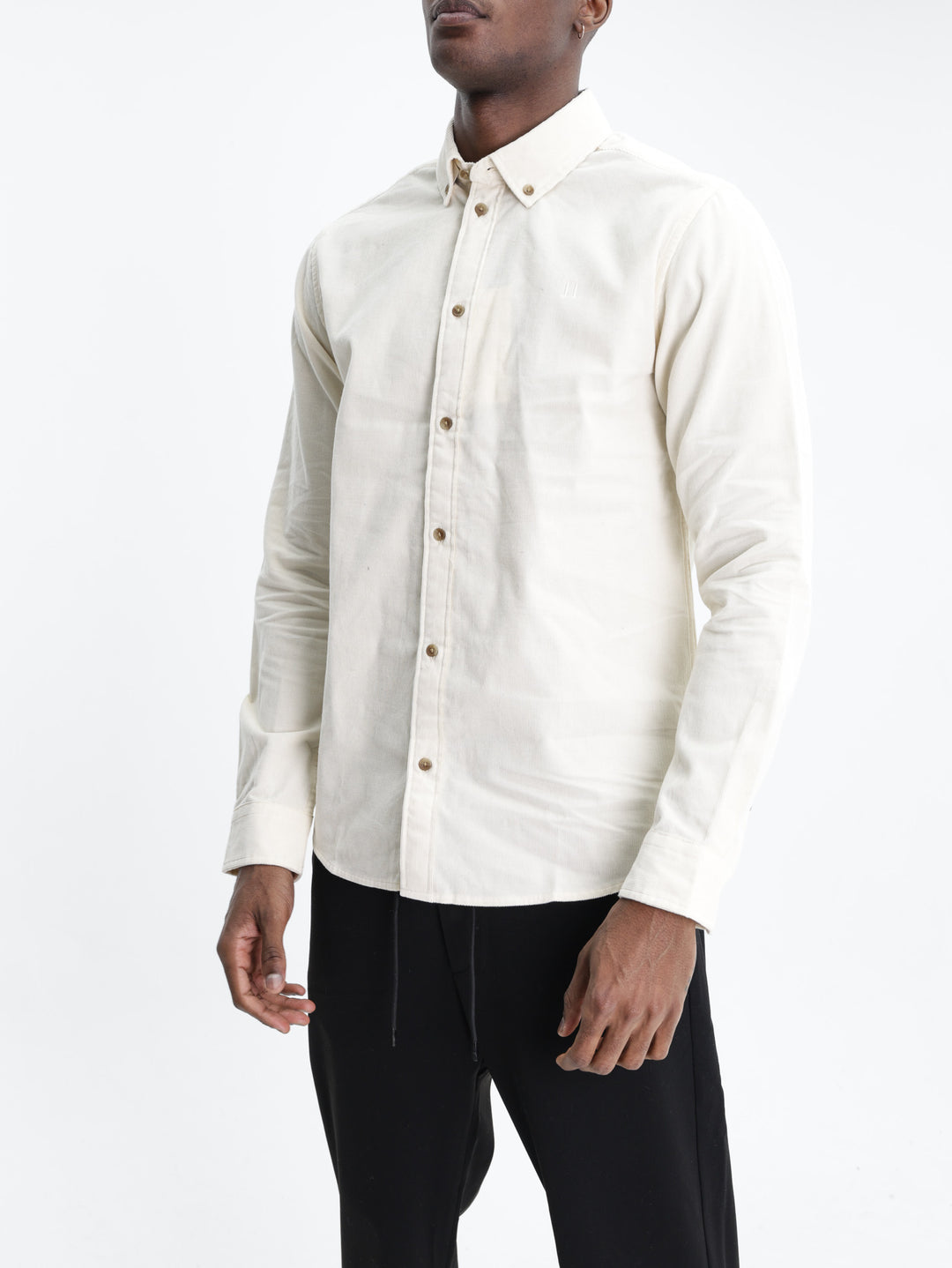Les Deux Shirt Pinwale Corduroy Ivory