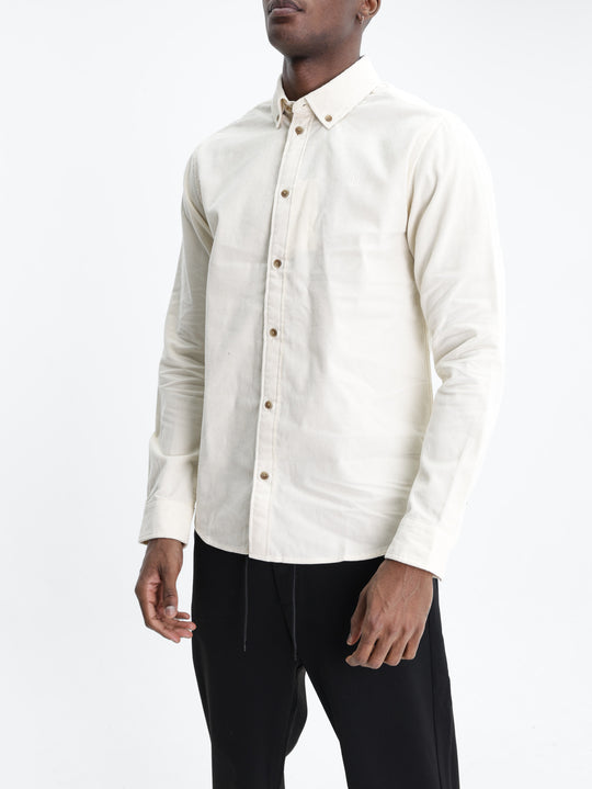 Les Deux Shirt Pinwale Corduroy Ivory