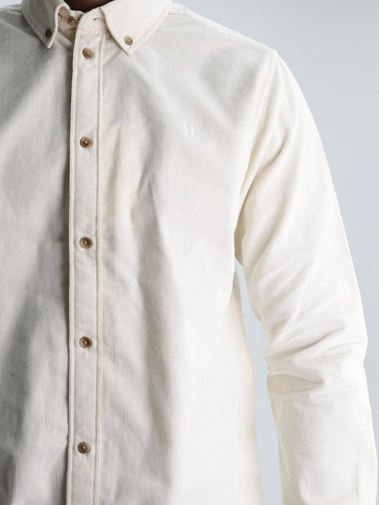 Les Deux Shirt Pinwale Corduroy Ivory