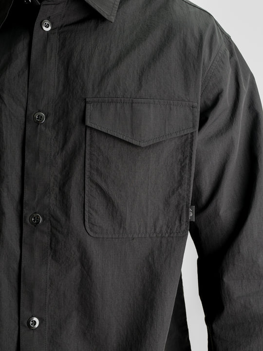 Les Deux Overshirt Ripstop Black