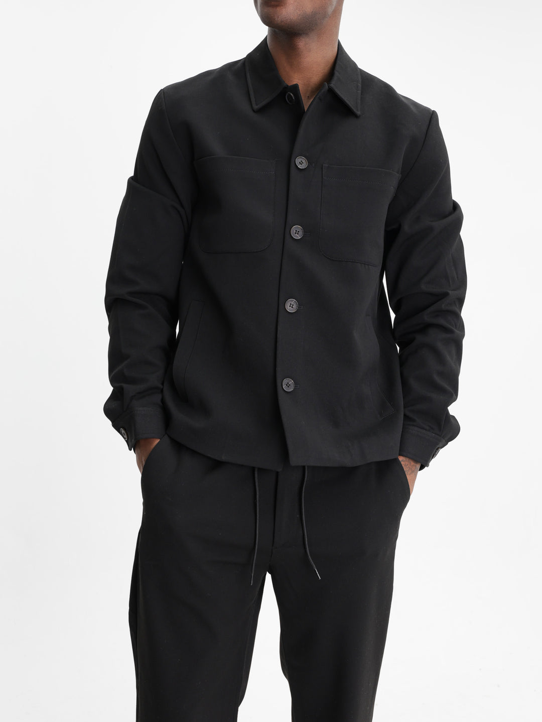 Les Deux Jacket Como Hybrid Black