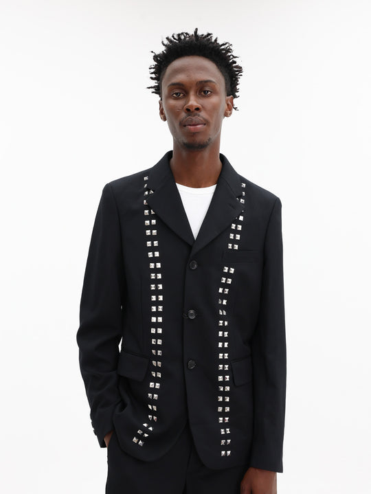 Comme Des Garcons Jacket Studded Blazer Black
