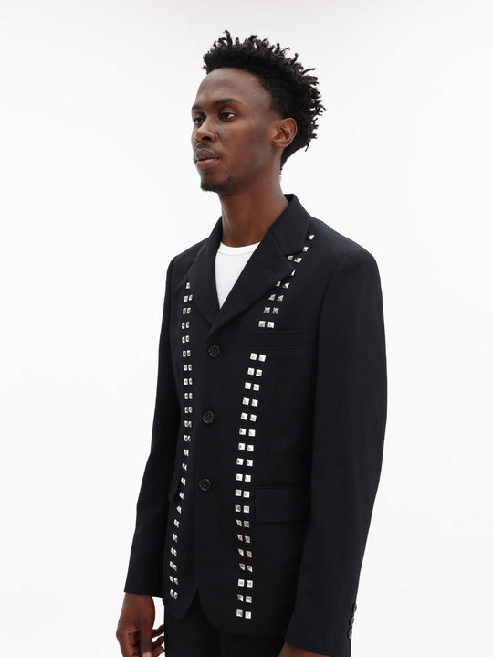 Comme Des Garcons Jacket Studded Blazer Black