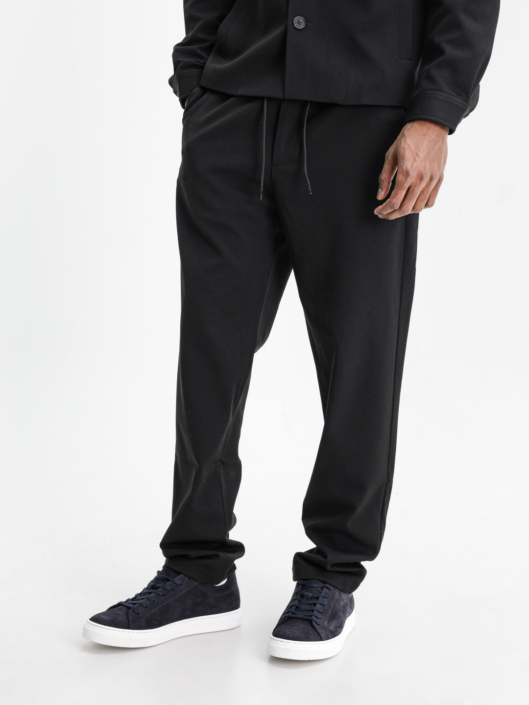Les Deux Pants Como Tapered Drawstring Black