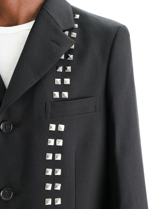 Comme Des Garcons Jacket Studded Blazer Black