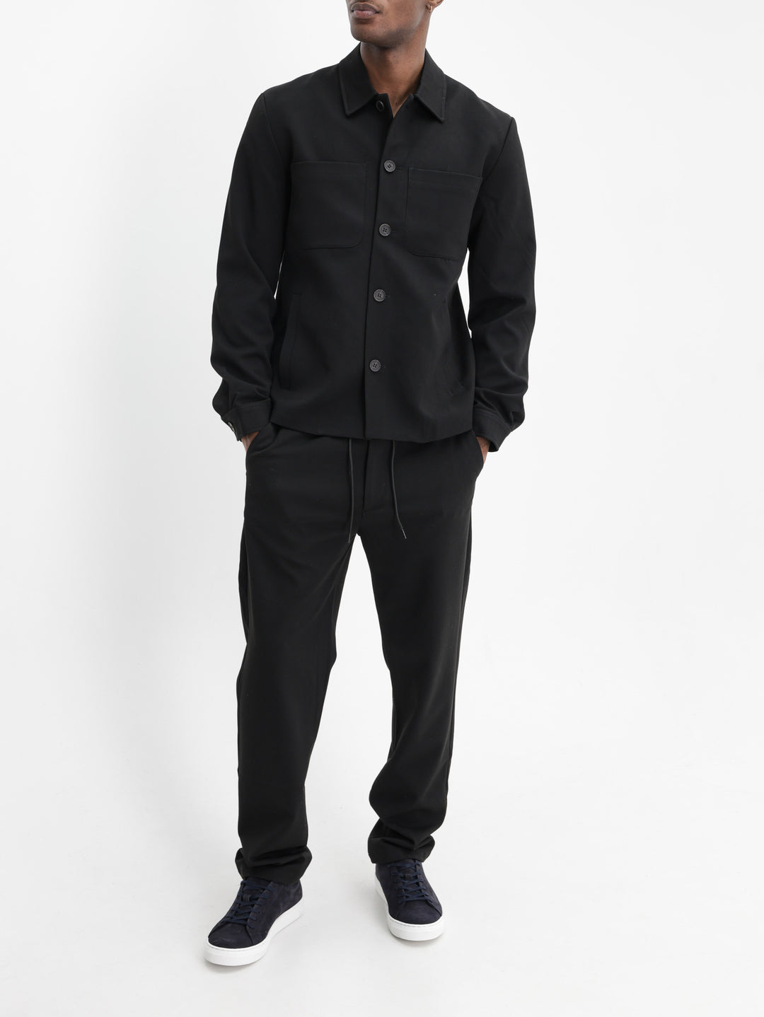 Les Deux Pants Como Tapered Drawstring Black