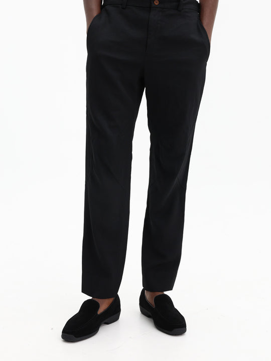 Comme Des Garcons Pants Zip Button  Black