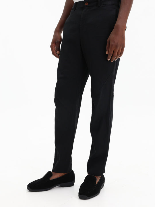 Comme Des Garcons Pants Zip Button  Black