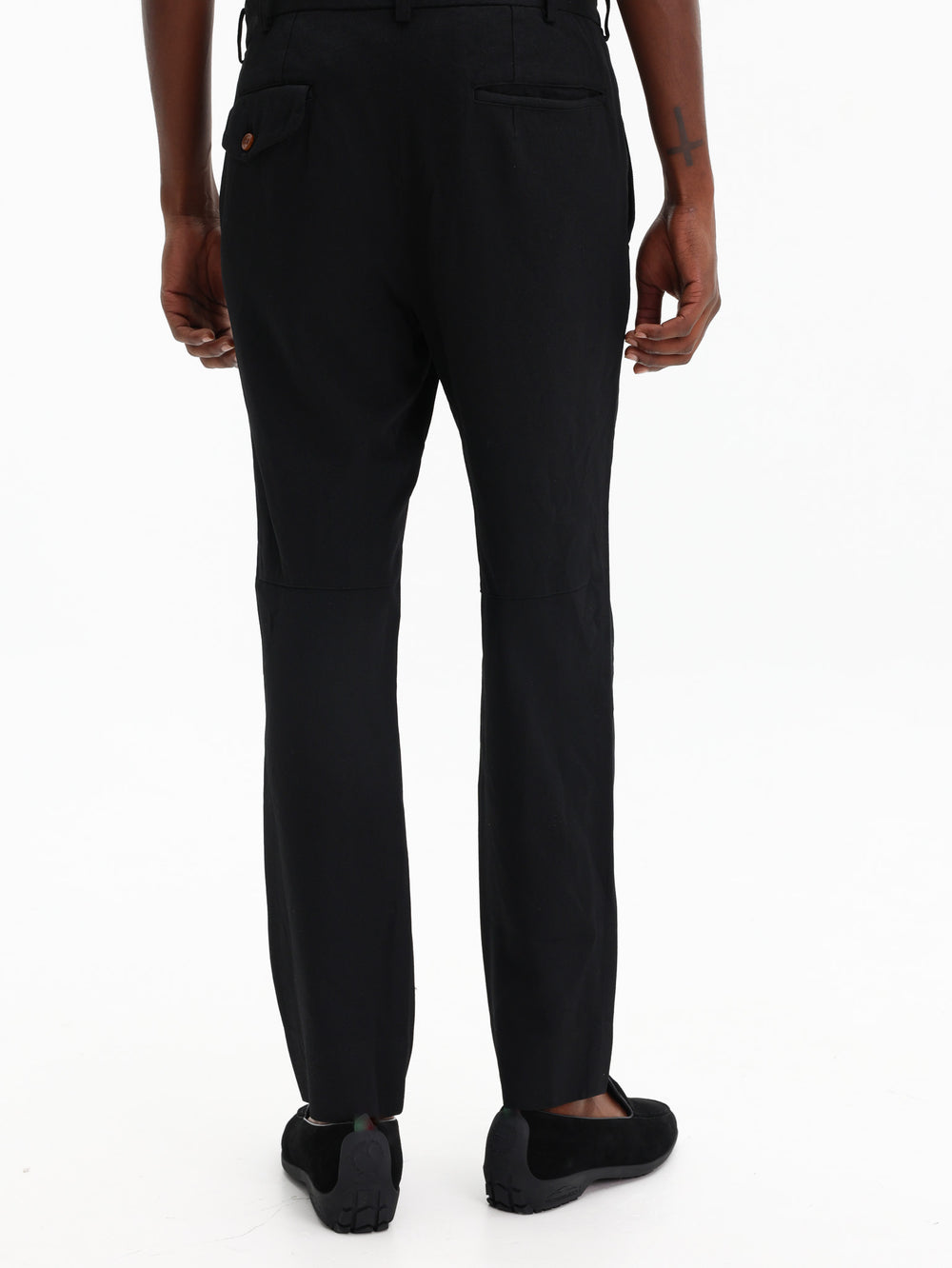 Comme Des Garcons Pants Zip Button  Black