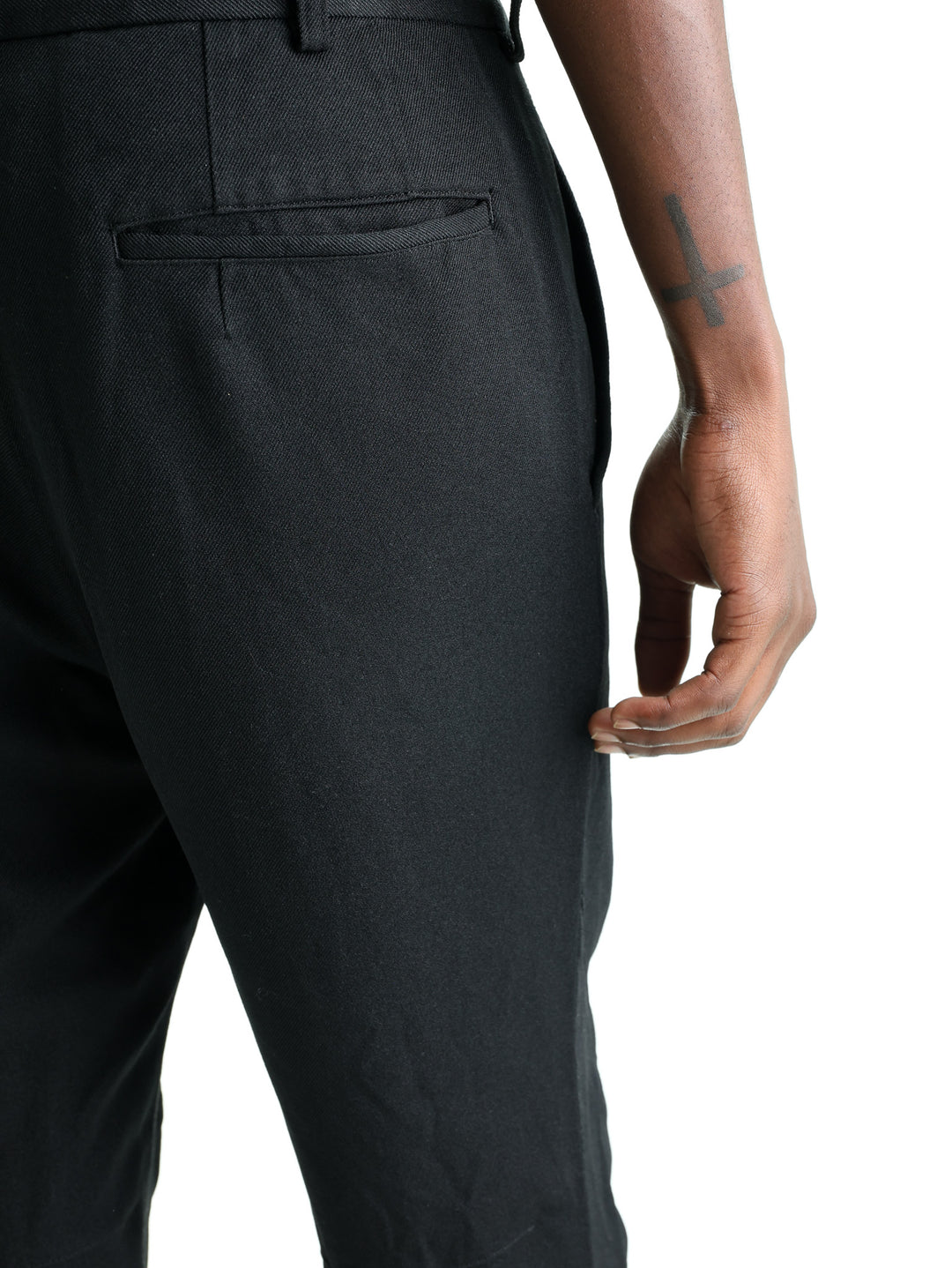 Comme Des Garcons Pants Zip Button  Black