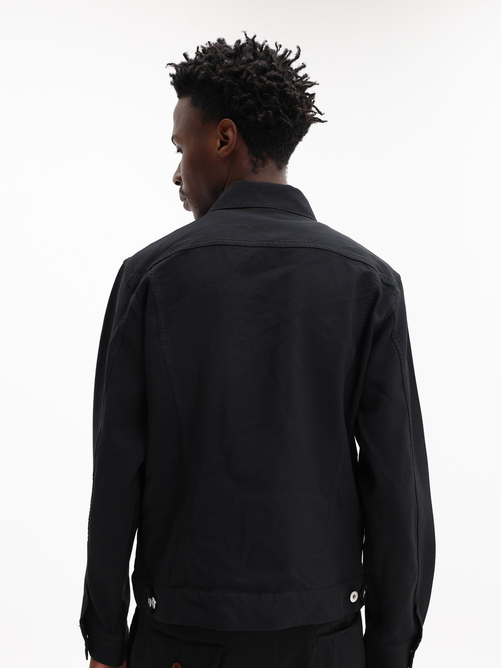 Comme Des Garcons Jacket Studded Trucker Black