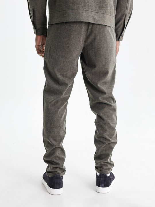 Les Deux Suit Pants Como Olive Night