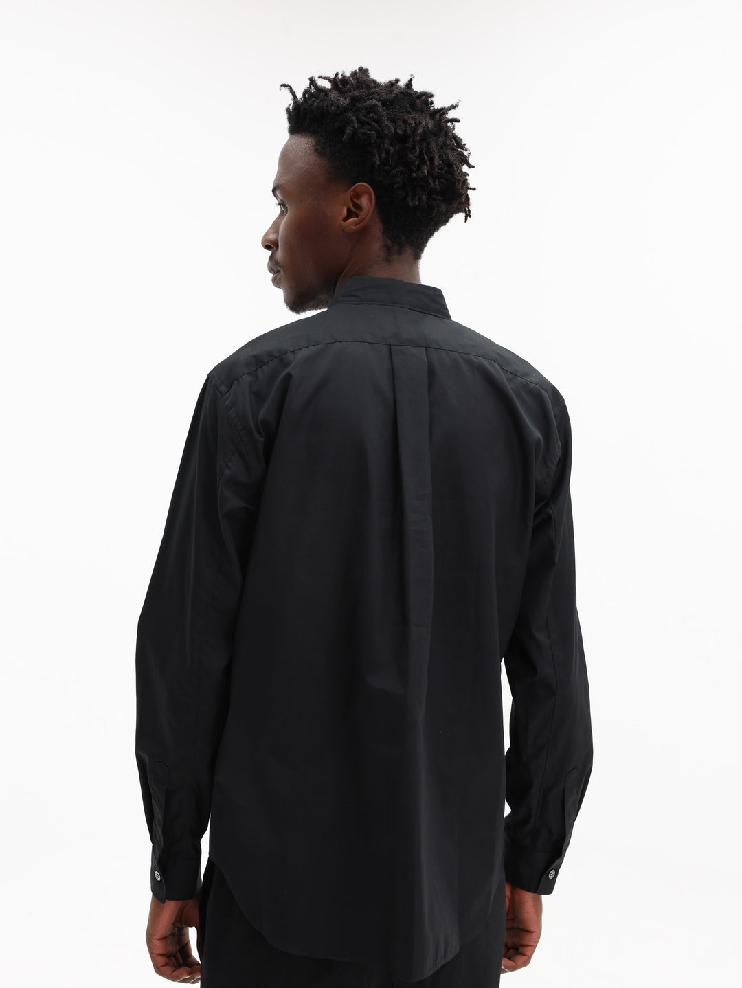 Comme Des Garcons Shirt Studded Button Up Black