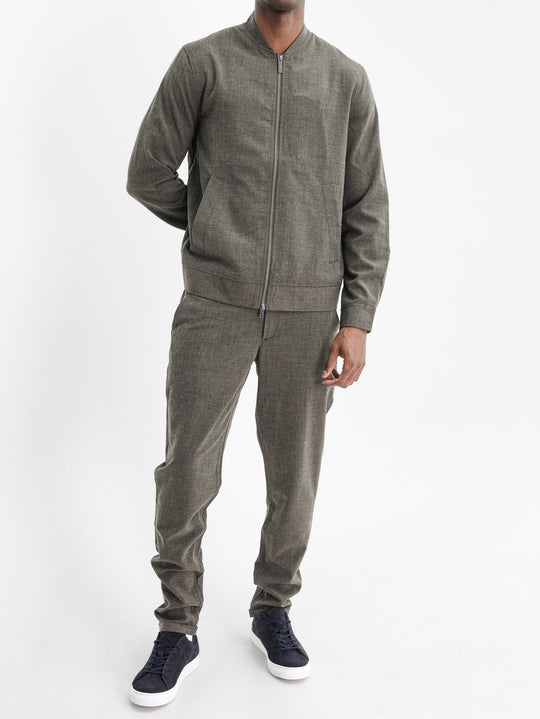 Les Deux Suit Pants Como Olive Night