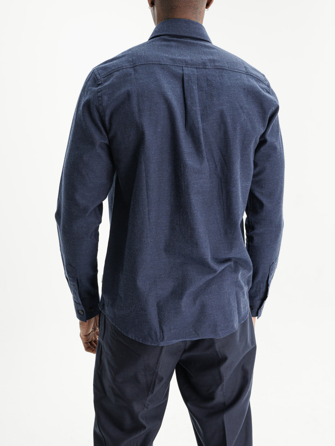Les Deux Shirt Soft Flannel Dark Navy Blue