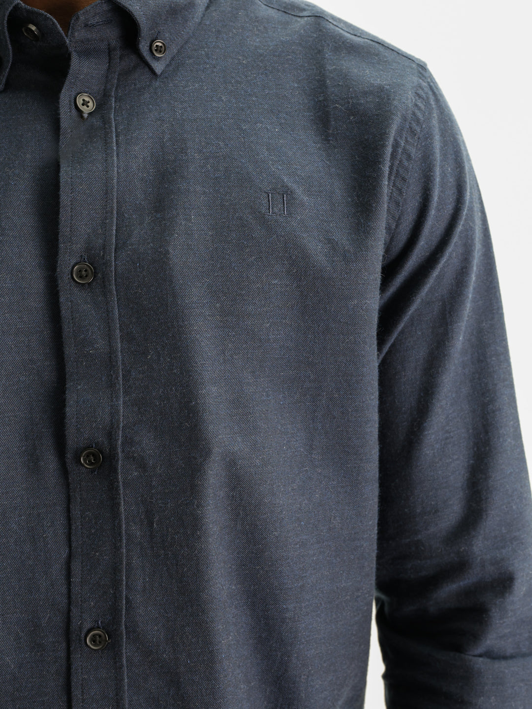 Les Deux Shirt Soft Flannel Dark Navy Blue