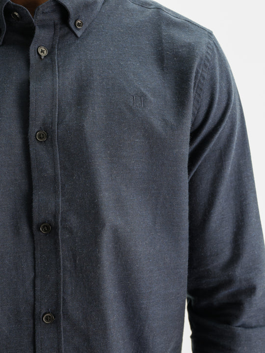 Les Deux Shirt Soft Flannel Dark Navy Blue
