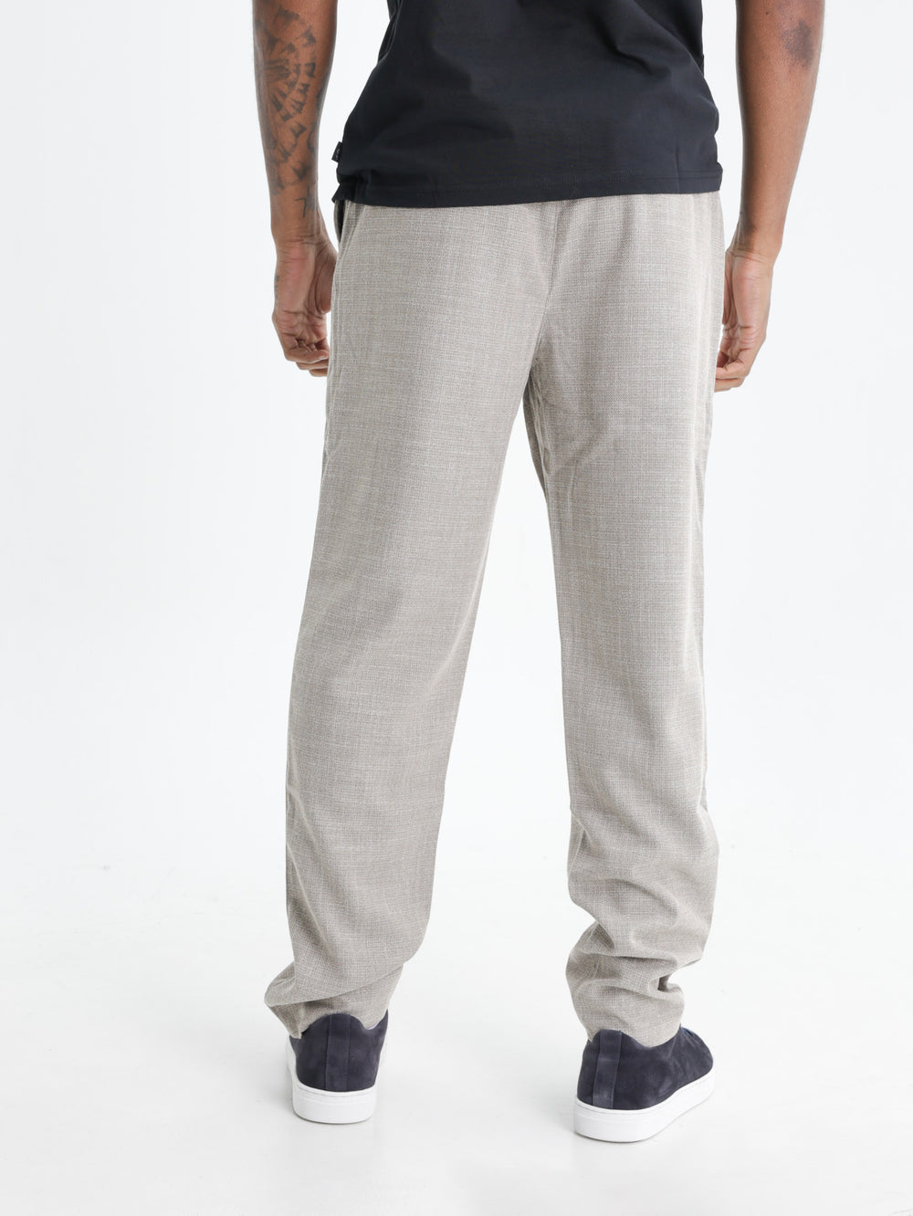 Les Deux Suit Pants Como Dark Sand Melange