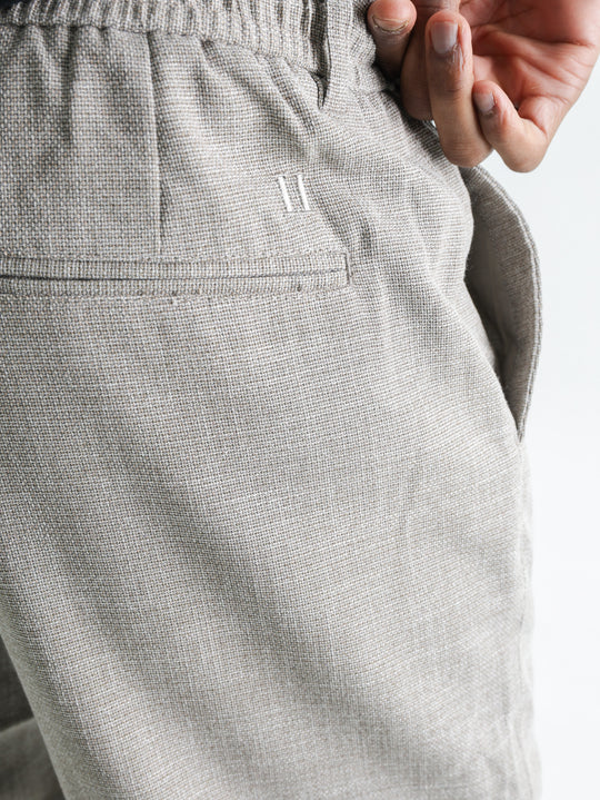Les Deux Suit Pants Como Dark Sand Melange