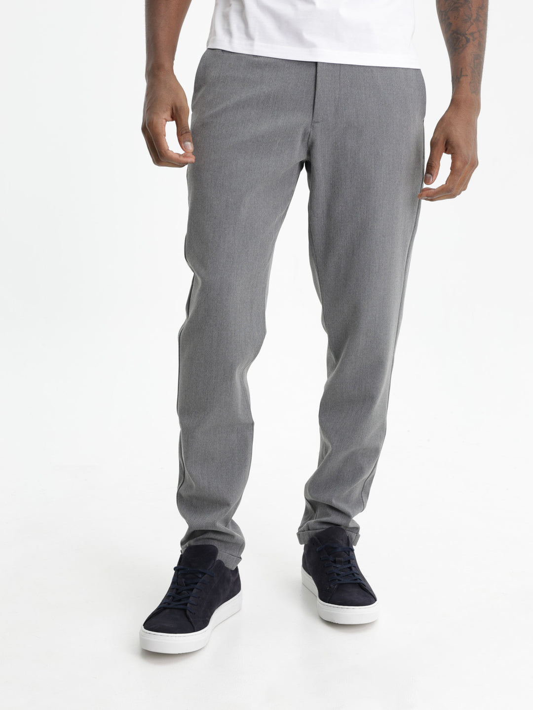 Les Deux Suit Pants Como Grey Melange