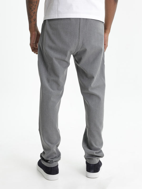 Les Deux Pants Como Tapered Drawstring Grey Melange