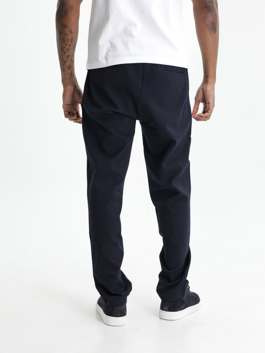 Les Deux Pants Como Tapered Drawstring Navy