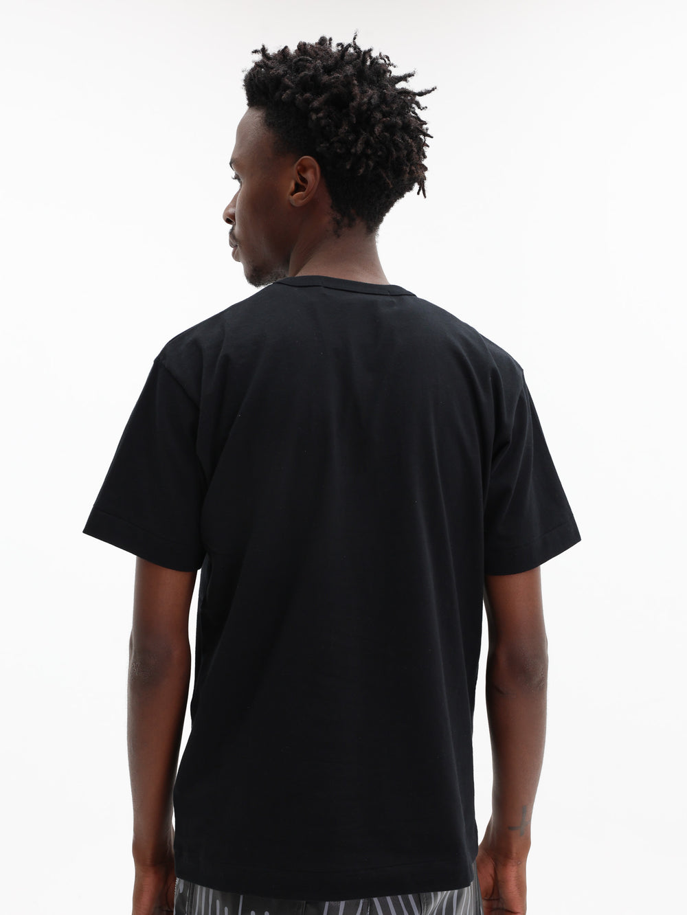 Comme Des Garcons T-Shirt Heart Beige-Black
