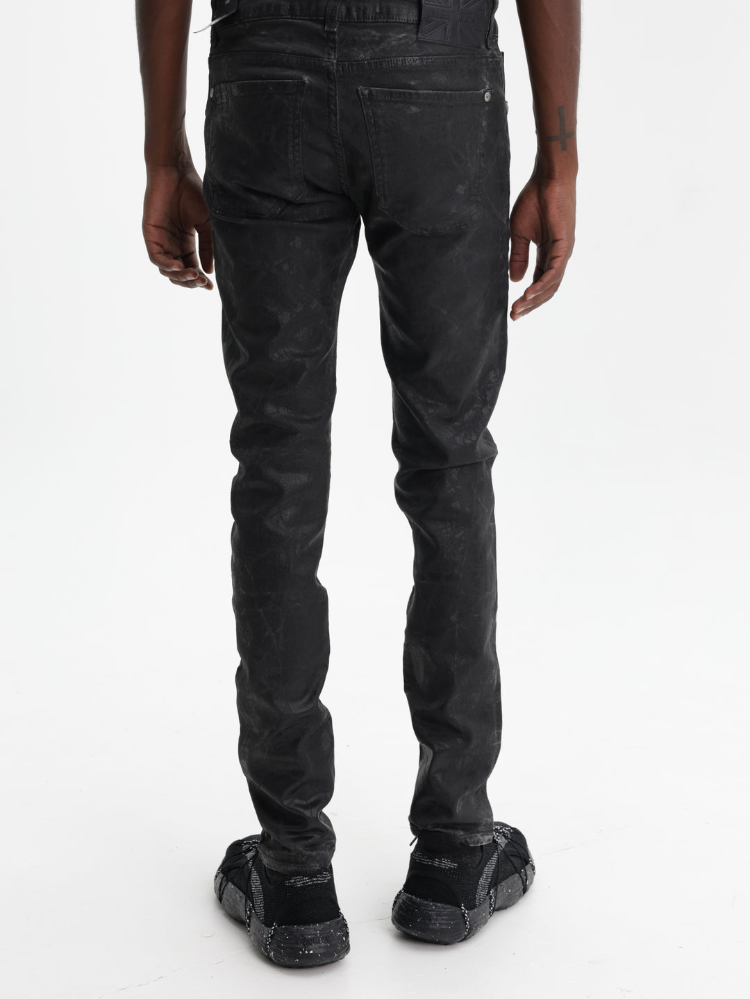 John Richmond Crew Suede Heart Black