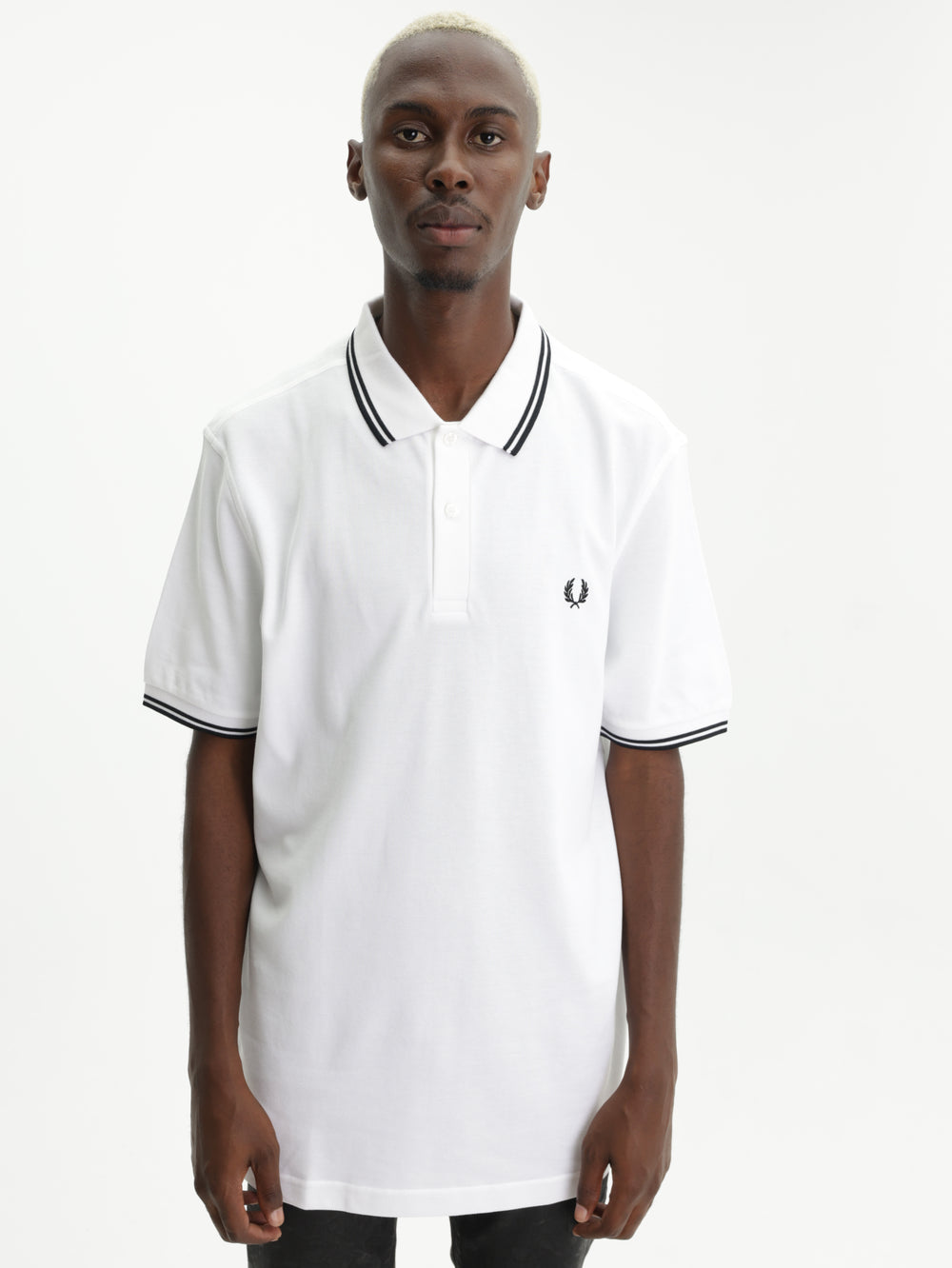 Comme Des Garcons Golfer Embroidered Logo White