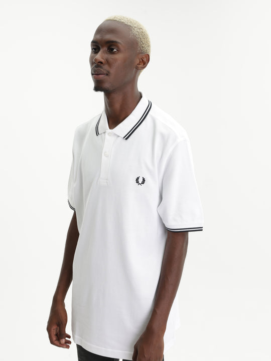 Comme Des Garcons Golfer Embroidered Logo White