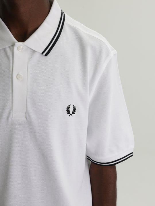 Comme Des Garcons Golfer Embroidered Logo White