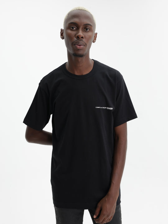Comme Des Garcons T-Shirt Chest Logoprint Black