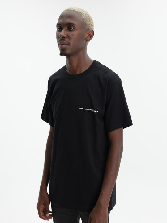 Comme Des Garcons T-Shirt Chest Logoprint Black