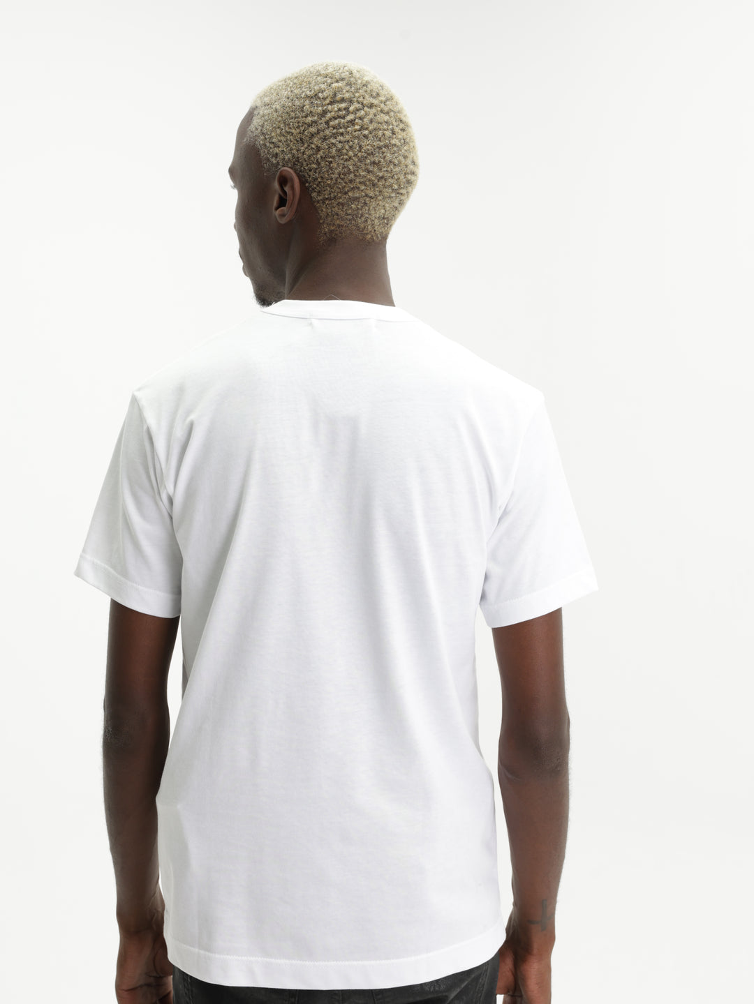 Comme Des Garcons T-Shirt Bear Brick Print White