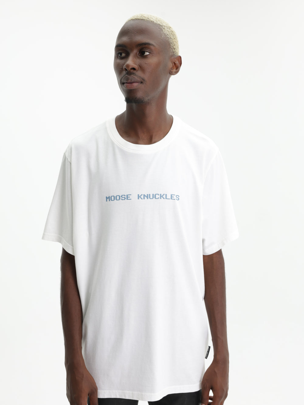 Moose Knuckles T-Shirt Milton Off White-Blue