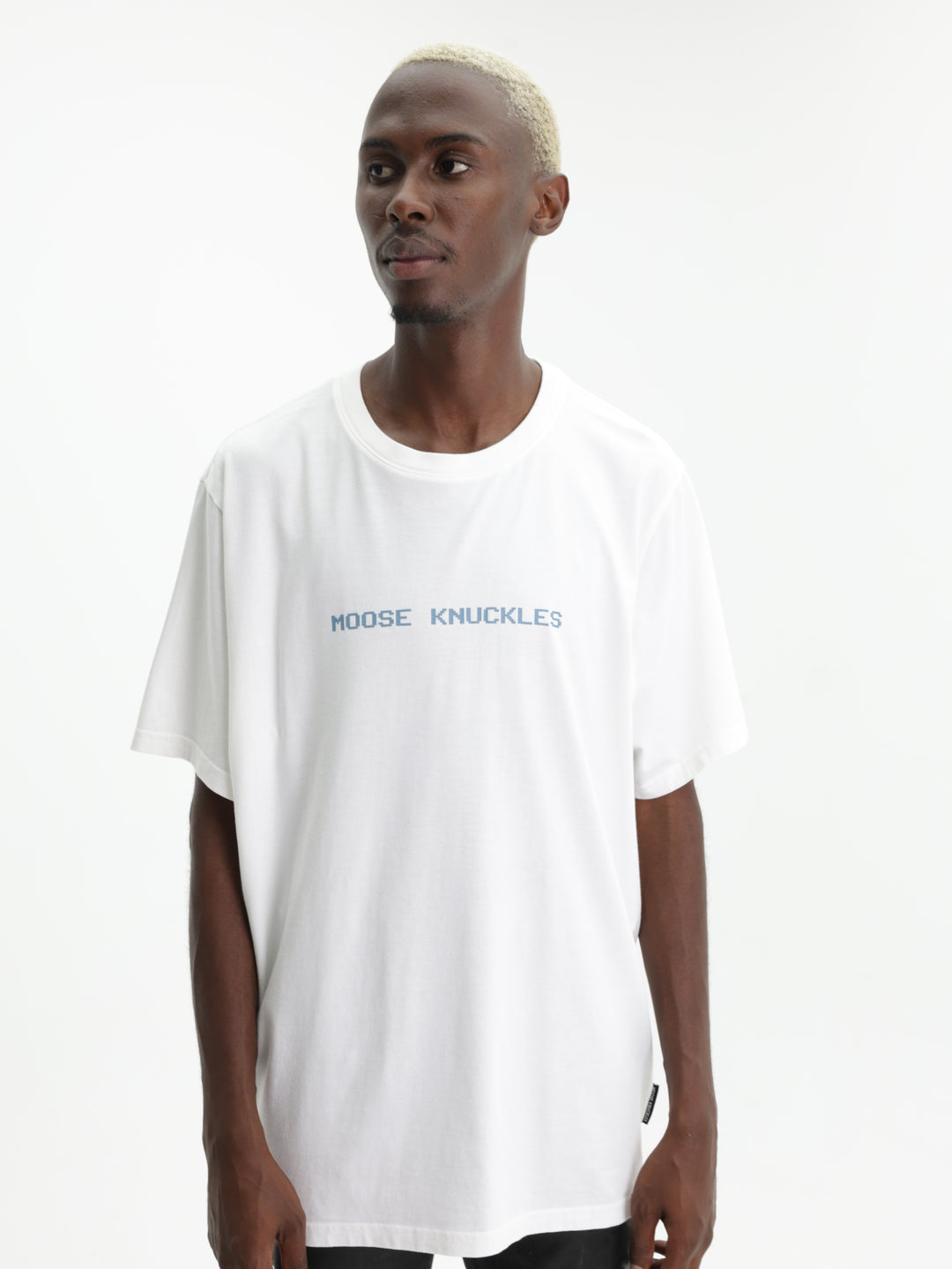 Moose Knuckles T-Shirt Milton Off White-Blue