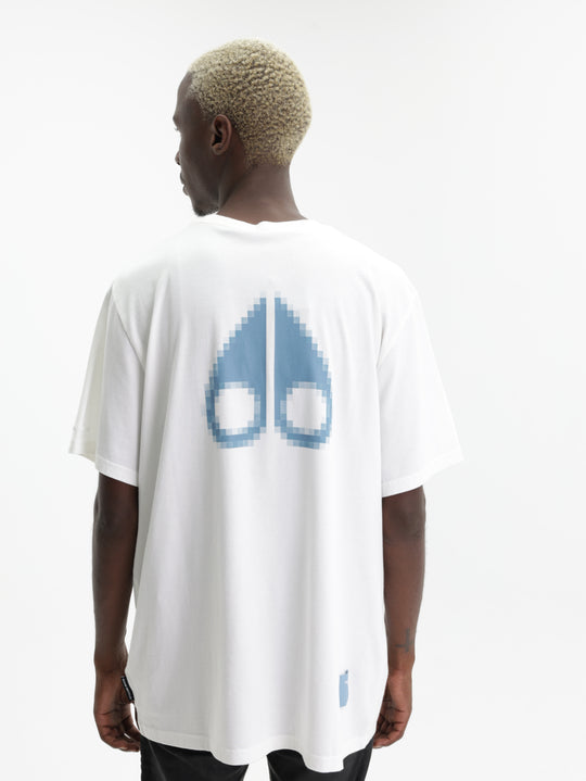 Moose Knuckles T-Shirt Milton Off White-Blue