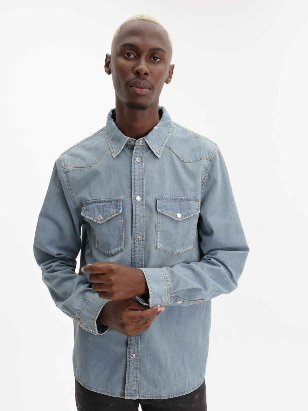 Zadig & Voltaire Shirt Stan Denim Blue