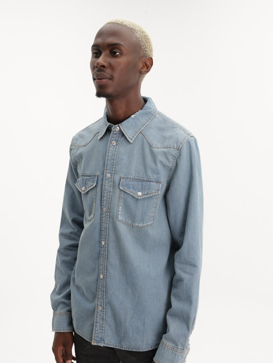 Zadig & Voltaire Shirt Stan Denim Blue