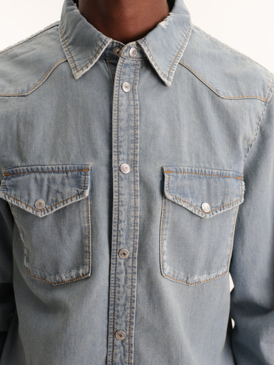 Zadig & Voltaire Shirt Stan Denim Blue