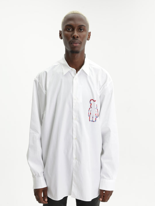 Comme Des Garcons Shirt Medicom Toy Print White