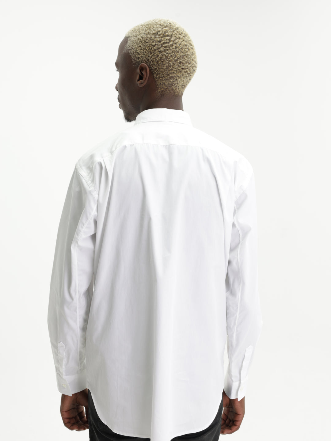 Comme Des Garcons Shirt Cut Out Tartan White