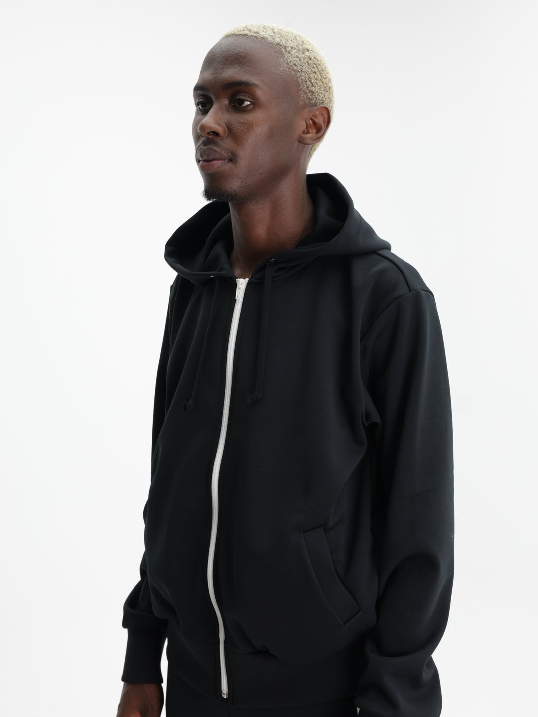 Comme Des Garcons Sweater Zipped Hoody Black