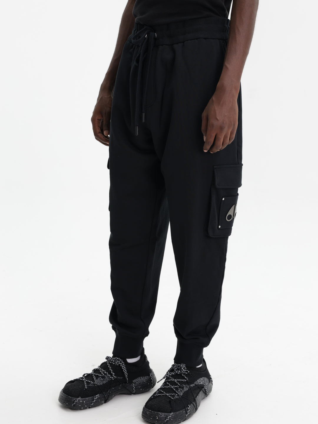 Moose Knuckles Track Pants Cargo Hartsfield Black