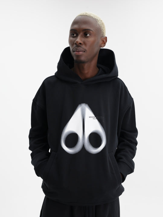 Moose Knuckles Hoodie Maurice Popover Black