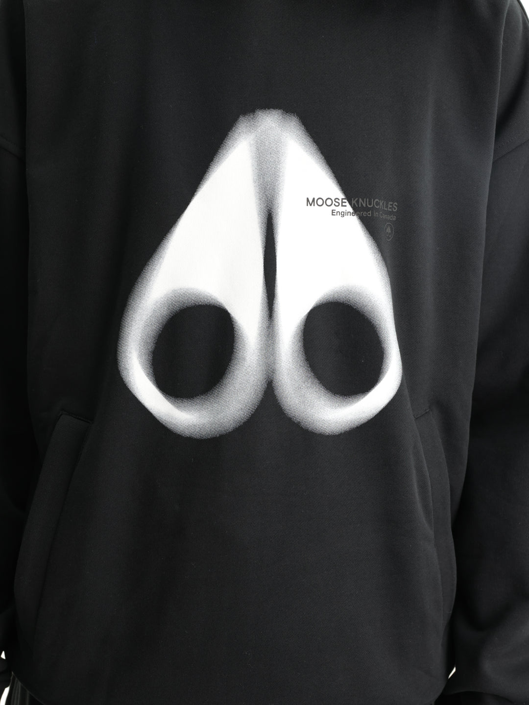 Moose Knuckles Hoodie Maurice Popover Black
