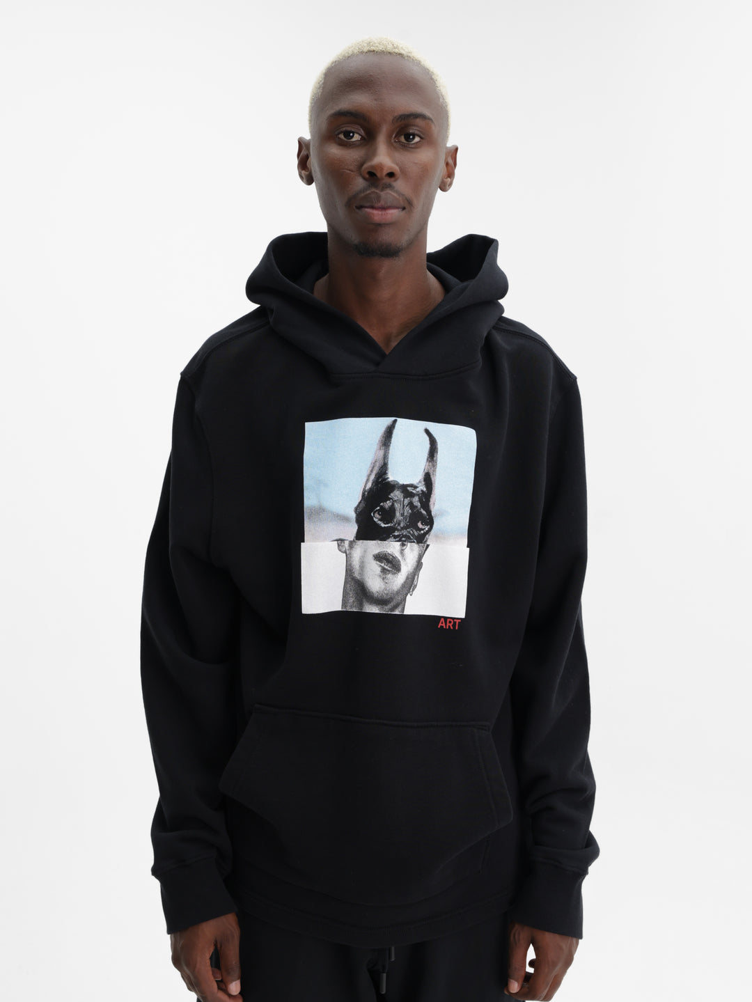 Zadig & Voltaire Sweater Hooded Sancho Light Mo Photoprint Black